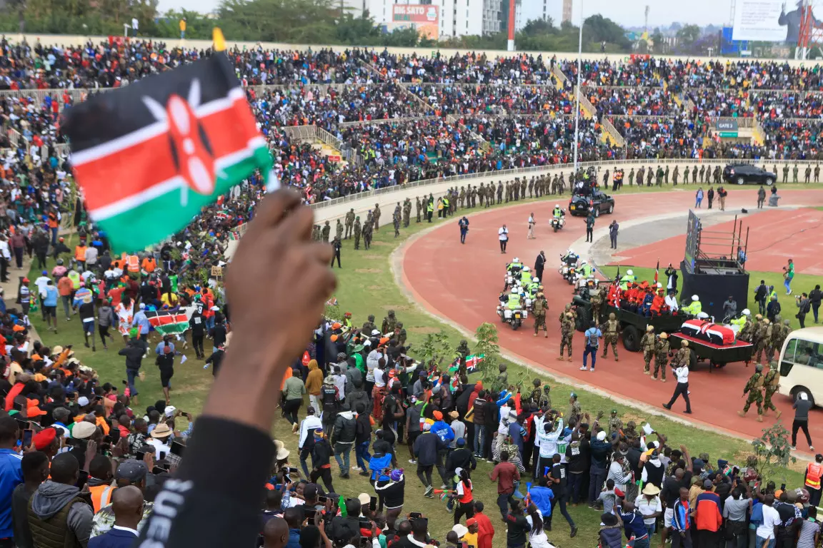 Stampede at Funeral of Kenyas Former PM Odinga Kills 2