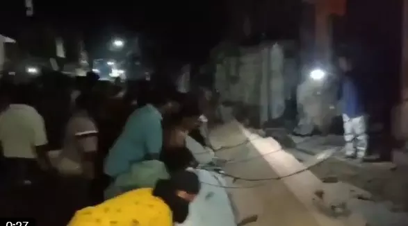 Wall Collapses Due to High-Decibel DJ Sound in Srikakulam