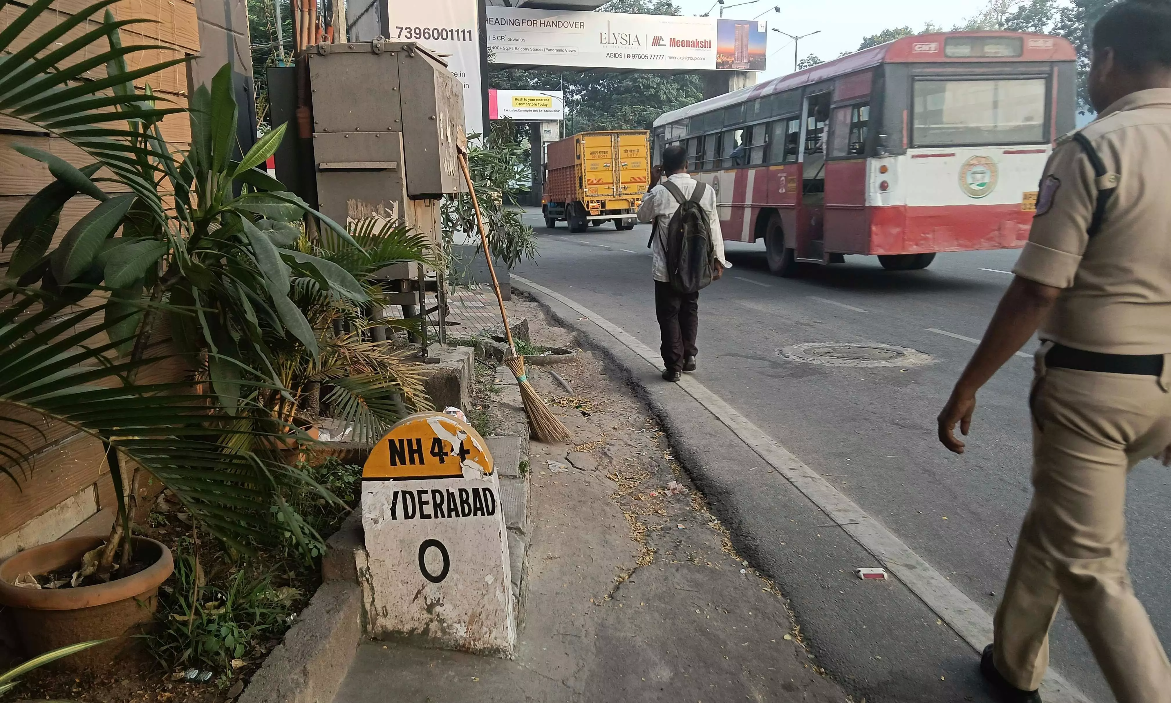 Nampally Zero Milestone Still Marks Hyderabad Heart