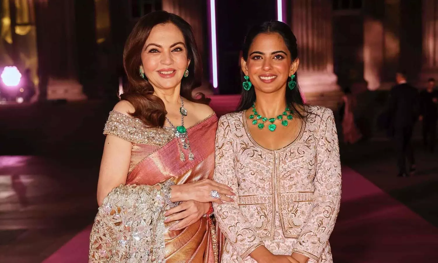 Isha & Nita Shine at London’s Inaugural Pink Ball