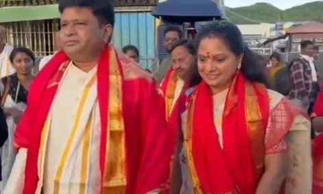 Kavitha Seeks Divine Blessings Before Telangana Jagruthi Padyatra