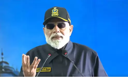Modi Celebrates Diwali Aboard INS Vikrant