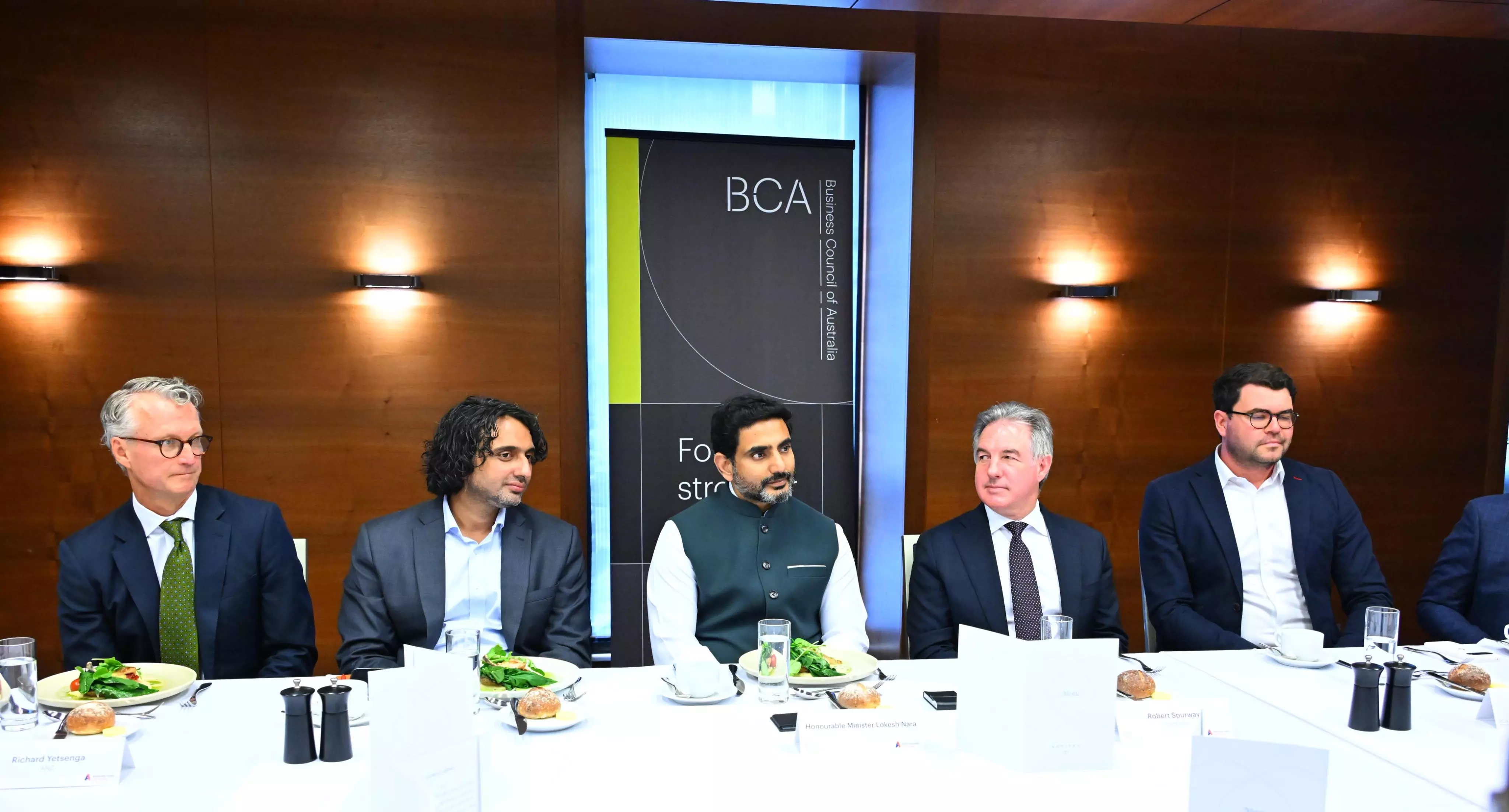Lokesh Meets Corporate Leaders, Academicians in Australia