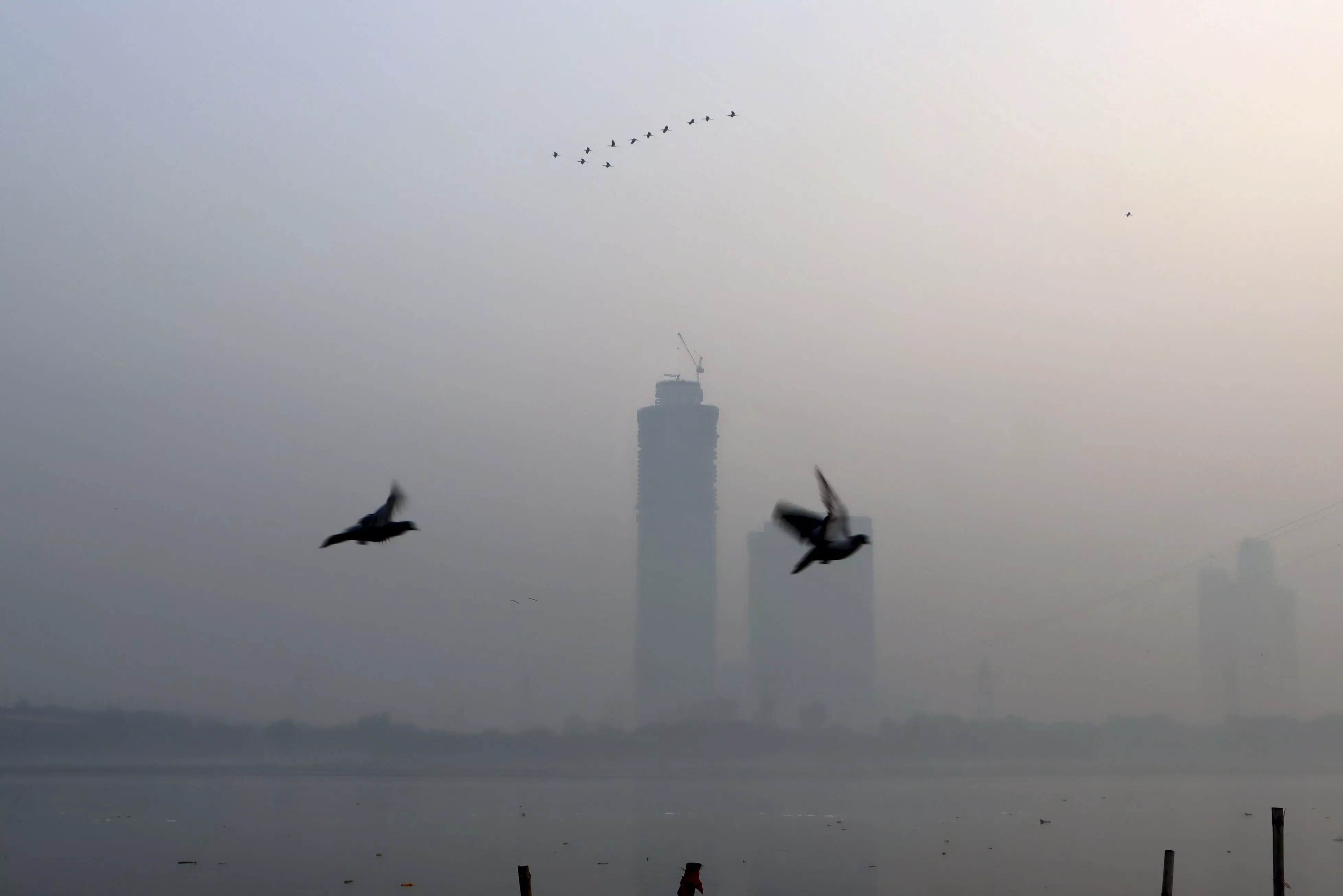 Smog Chokes Delhi After Diwali Night