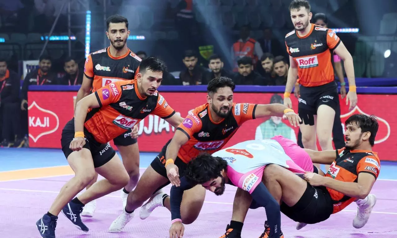Ajit Chouhan Stars as U Mumba Edge Jaipur Pink Panthers 37–36, Move Up to 4th Place Ajit Chouhan Stars as U Mumba Edge Jaipur Pink Panthers 37–36, Move Up to 4th Place