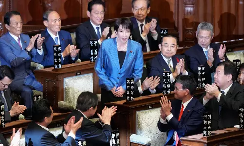 Japan Parliament Elects First Female PM Sanae Takaichi