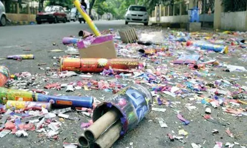 Rajahmundry, Kakinada Streets Pile Up With Diwali Rubbish