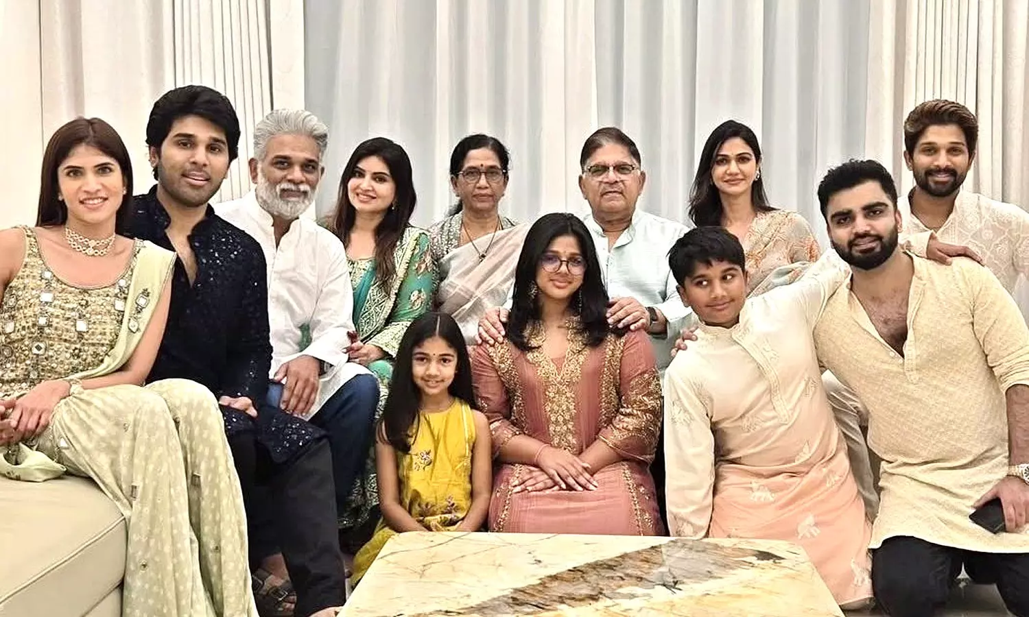 Allu Family Introduces Allu Sirish’s Fiancee on Special Occasion Allu Family Introduces Allu Sirish’s Fiancee on Special Occasion