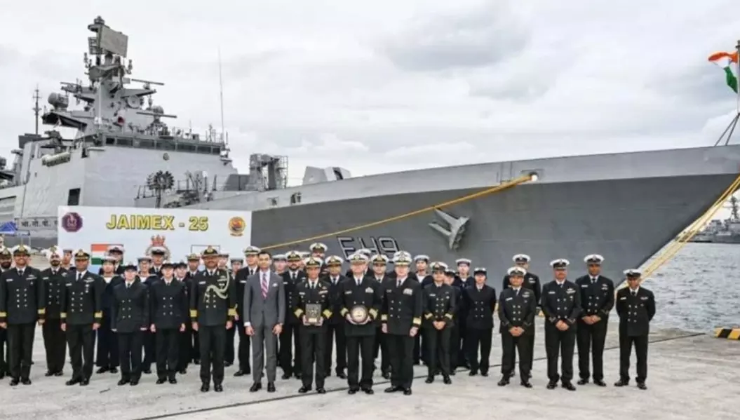 INS Sahyadri Joins India-Japan Maritime Exercise in Indo-Pacific INS Sahyadri Joins India-Japan Maritime Exercise in Indo-Pacific