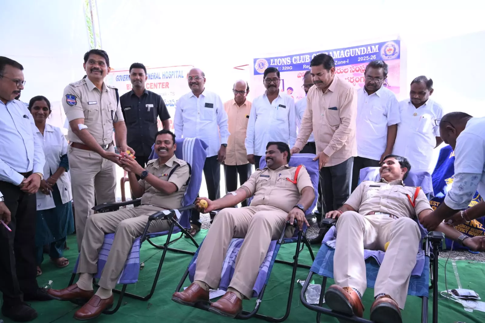 Mega Blood Donation Camp Held in Godavarikhani Mega Blood Donation Camp Held in Godavarikhani