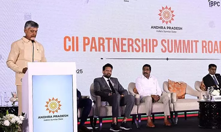 CM Naidu Begins UAE Visit, Meets Industry Leaders to Promote Investments in Andhra CM Naidu Begins UAE Visit, Meets Industry Leaders to Promote Investments in Andhra