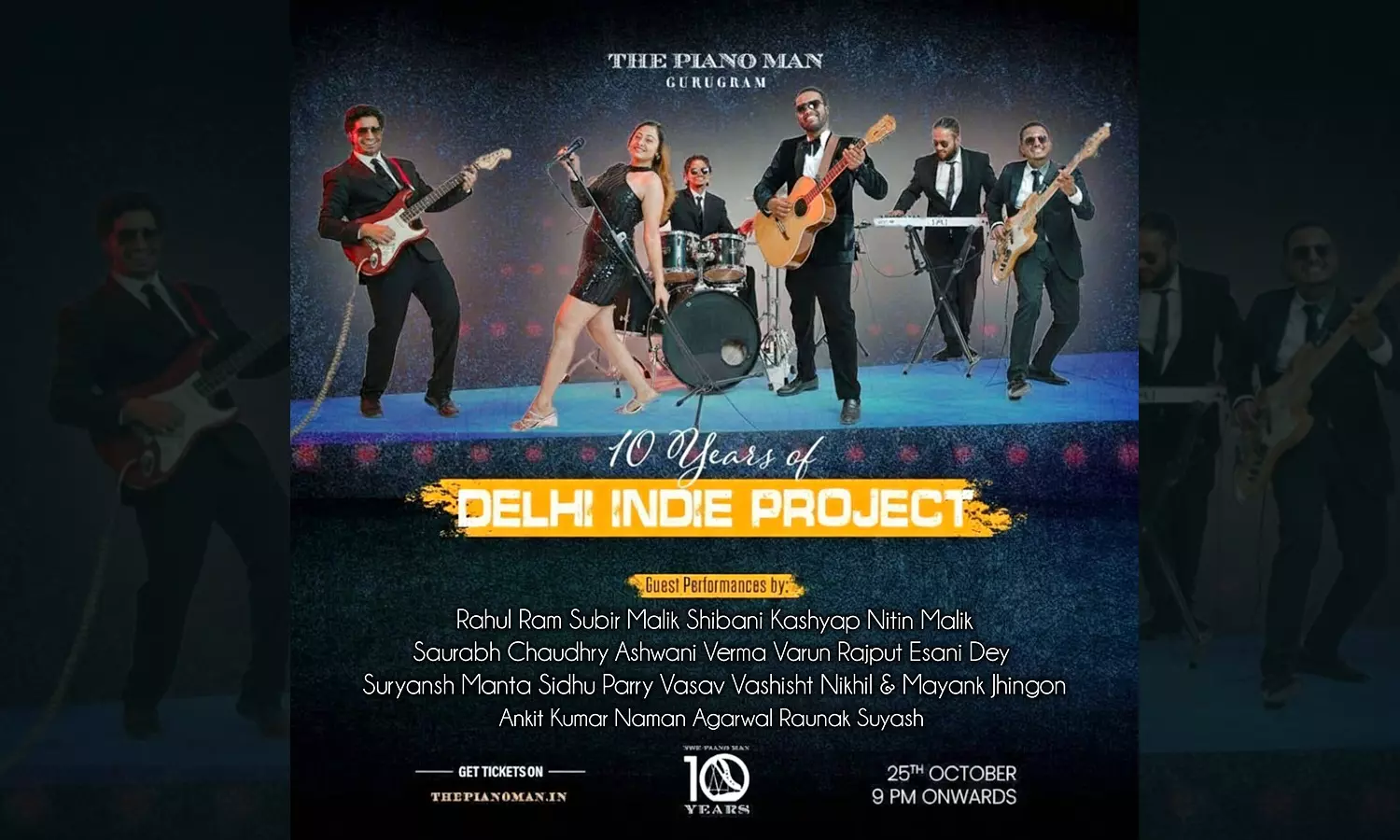 Delhi Indie Project Celebrates 10 Years with Special Performance at Piano Man, Gurugram