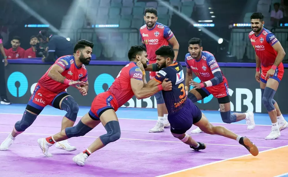 Skipper Sumit Sangwans High Five Helps Up Yoddhas Sign Off With A Win Over U Mumba Skipper Sumit Sangwans High Five Helps Up Yoddhas Sign Off With A Win Over U Mumba