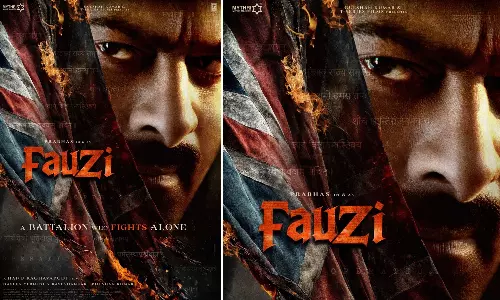 Rebel Star Prabhas Fauzi Poster Stuns