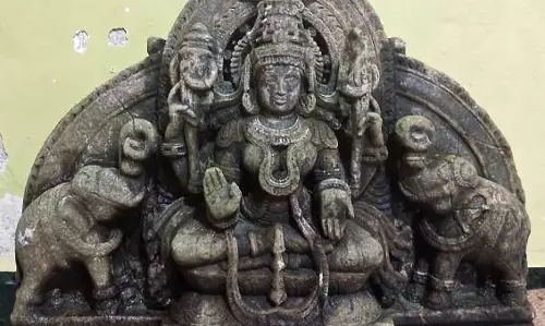 10th Century Gajalakshmi Idol Found in Goa River
