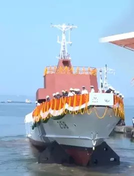 Coast Guard Launches Two Indigenous Fast Patrol Vessels Coast Guard Launches Two Indigenous Fast Patrol Vessels