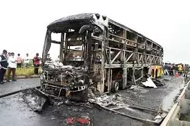 Andhra Bus Accident: Driver Escaped Through Passenger Door Andhra Bus Accident: Driver Escaped Through Passenger Door