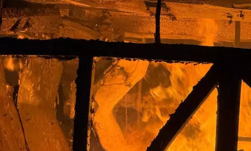 Around 500 Two-Wheelers Gutted in Fire at Thrissur Railway Station Parking Area