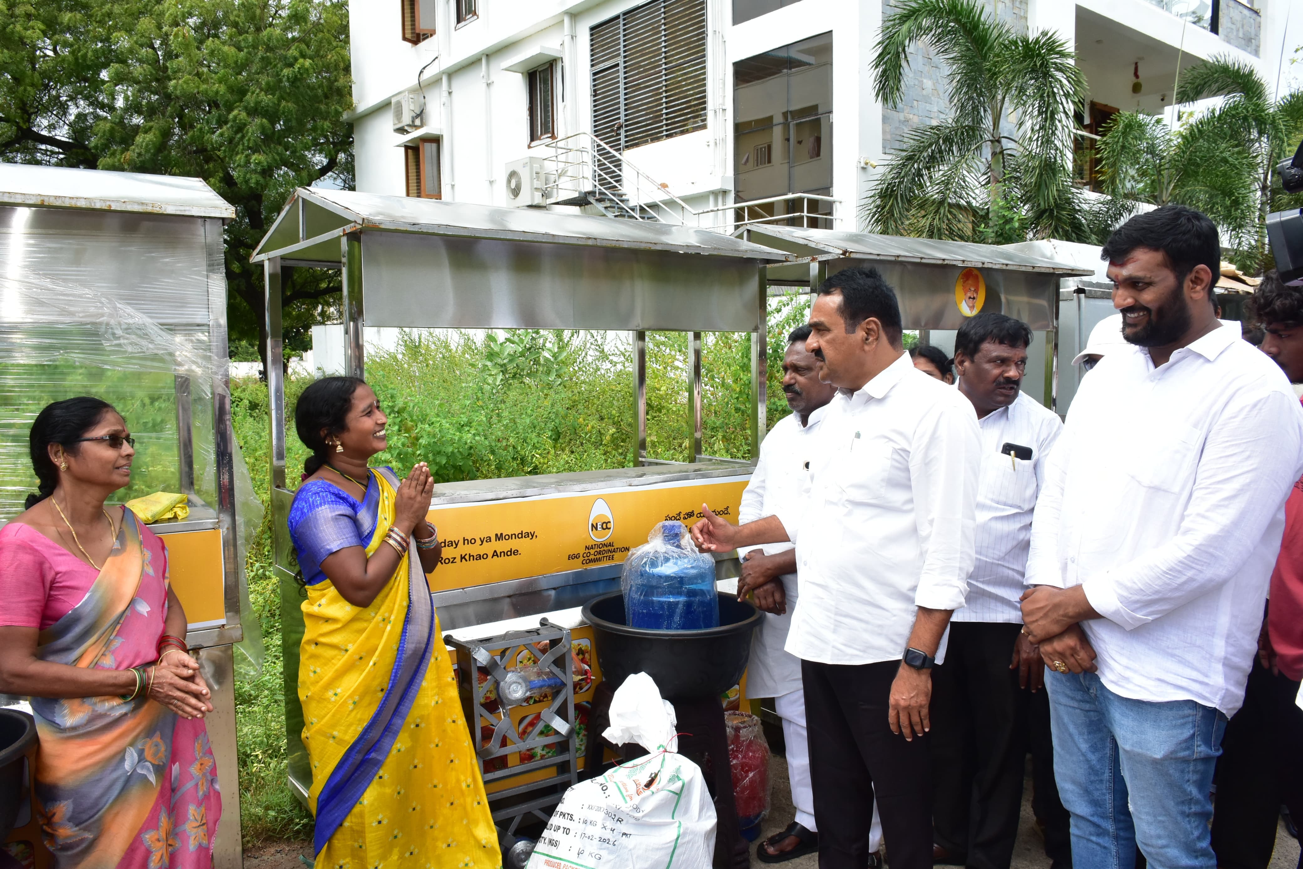 NECC Distributes Egg Carts in Warangal to Boost Employment