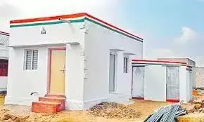 Indiramma Houses Distributed In Jaithapur Village