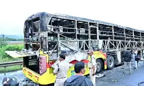 Illegally Modified Kaveri Bus Trapped Passengers Within The Inferno Illegally Modified Kaveri Bus Trapped Passengers Within The Inferno