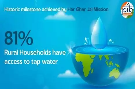 Telangana, 10 States, UTs achieve tap water connectivity for rural household: MoJS Telangana, 10 States, UTs achieve tap water connectivity for rural household: MoJS