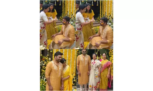 Nara Rohith and Sireesha’s Pre-Wedding Festivities Begin in Style