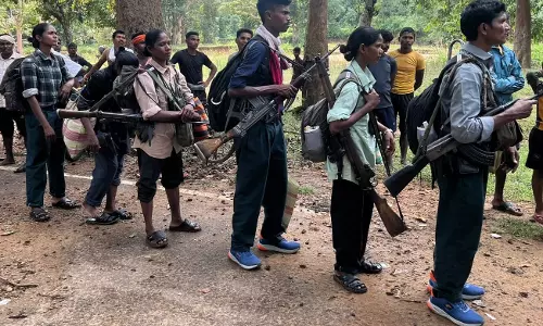 21 Maoists Including a Dozen Senior Cadres Surrender Along With Automatic Weapons