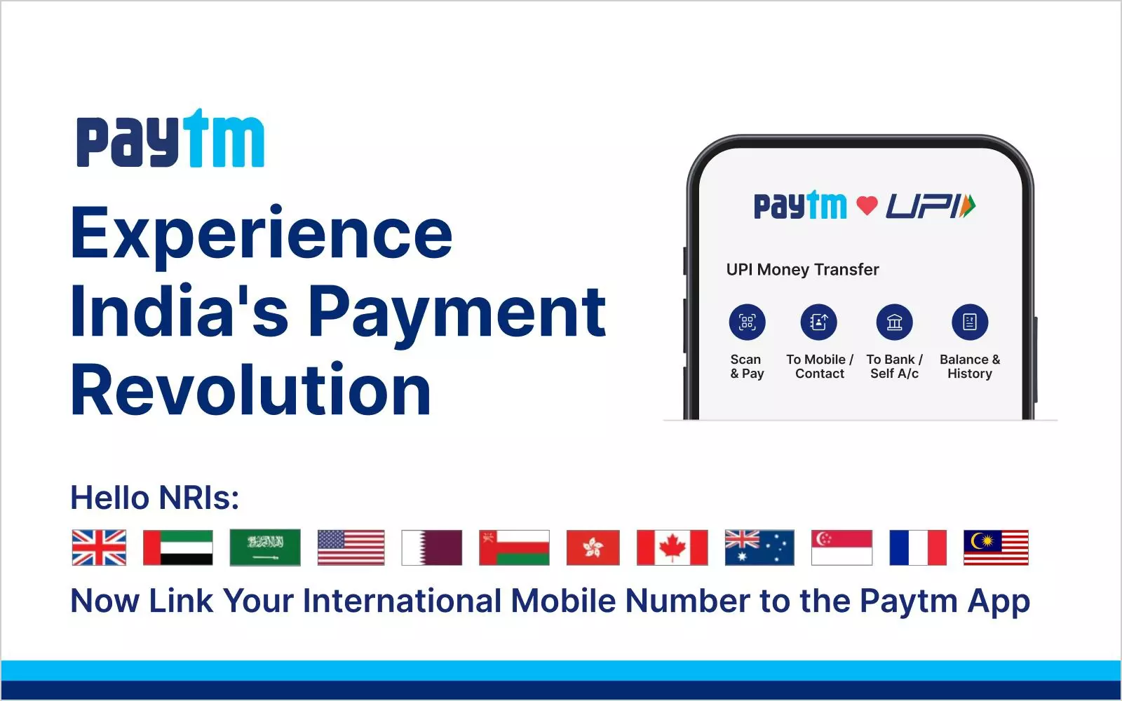 Paytm Enables NRIs to Link International Mobile Numbers on Paytm App for Seamless UPI Payments Paytm Enables NRIs to Link International Mobile Numbers on Paytm App for Seamless UPI Payments
