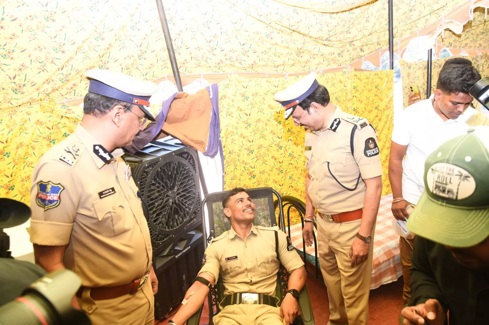 Hyderabad Police Hold Mega Blood Camp Hyderabad Police Hold Mega Blood Camp