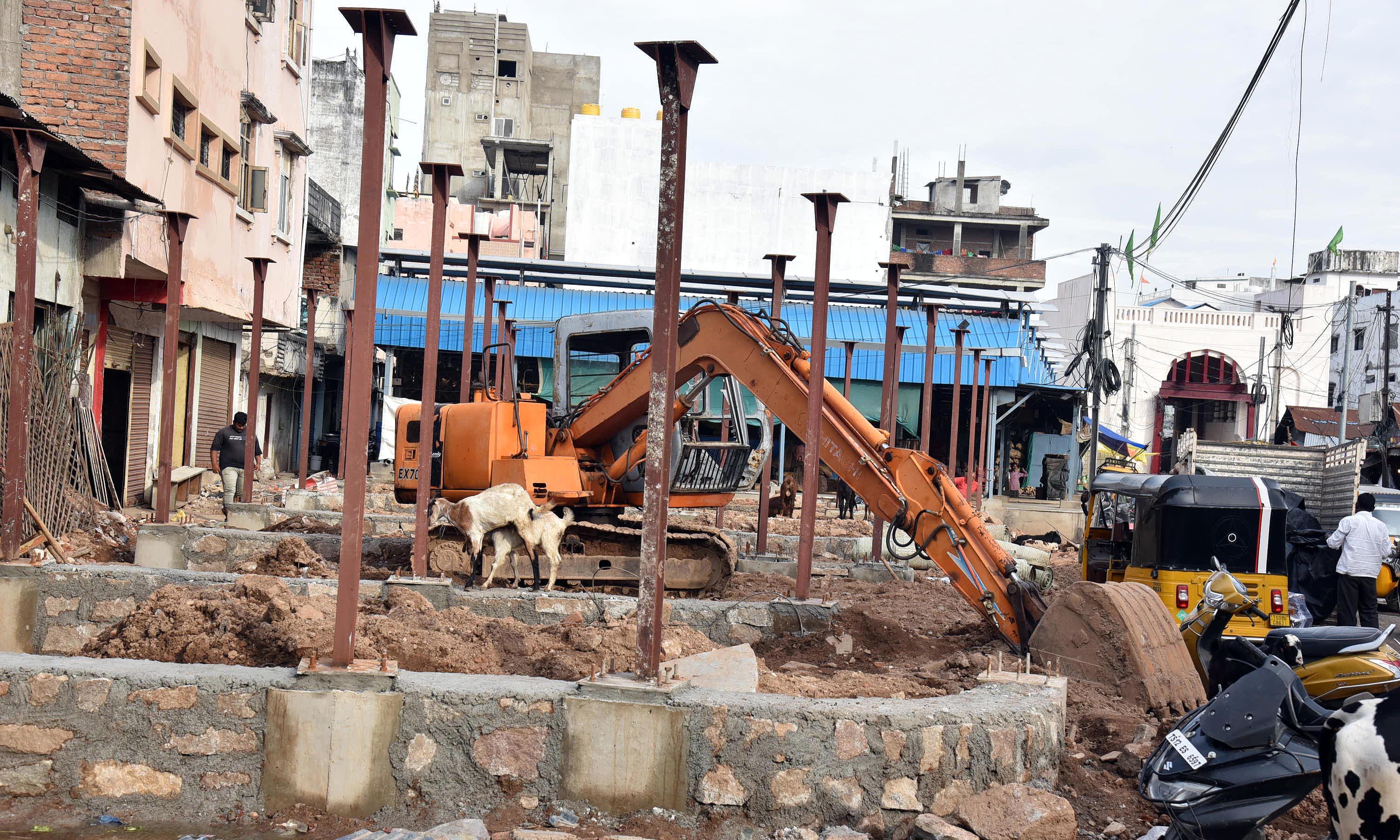 Restoration Work Begins at Hyderabad's Mir Alam Mandi