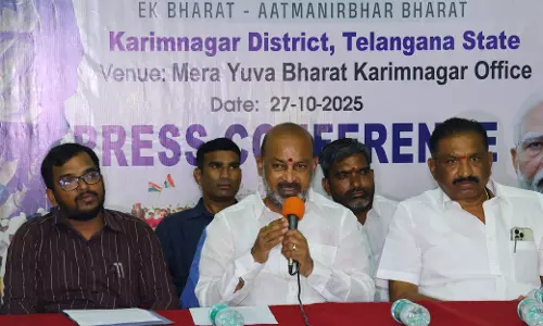 Bandi Decries Declining Law And Order In Telangana Bandi Decries Declining Law And Order In Telangana