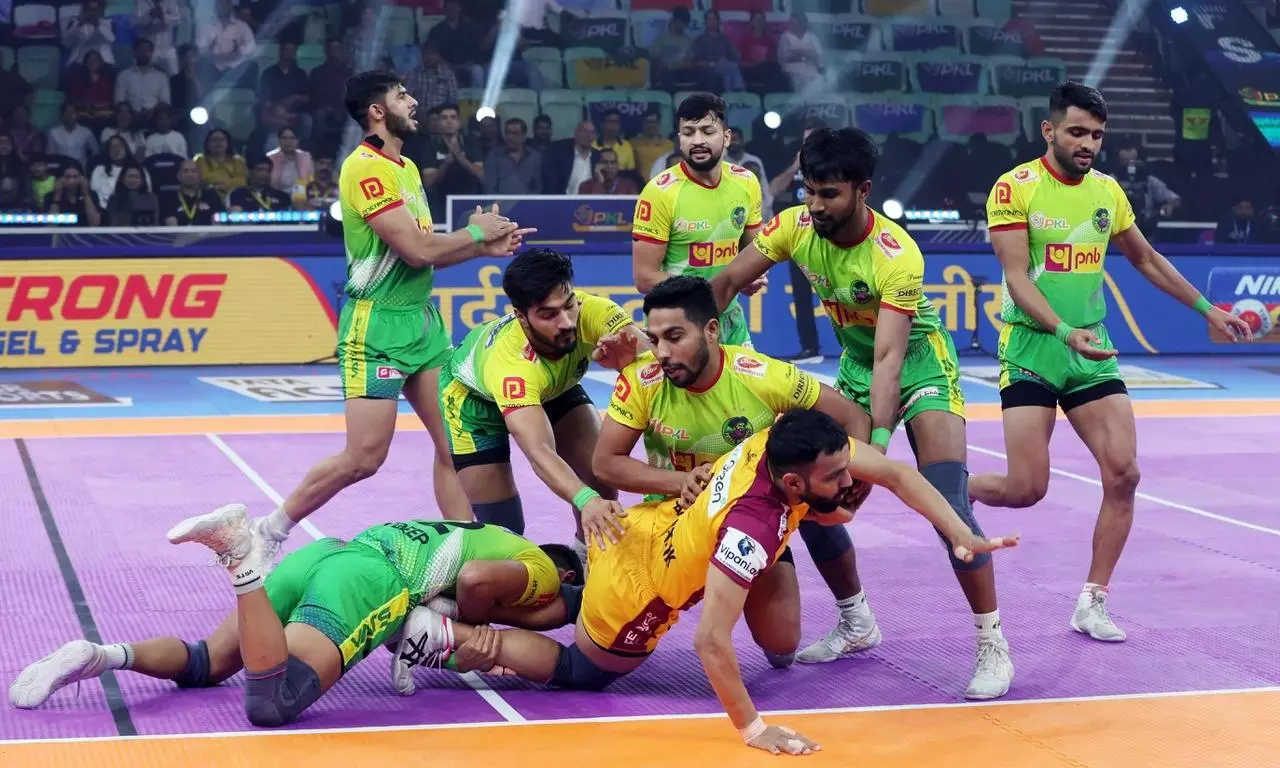Bharat Powers Telugu Titans Past Patna Pirates to End Their Winning Streak; Set Up Qualifier 2 Clash With Puneri Paltan