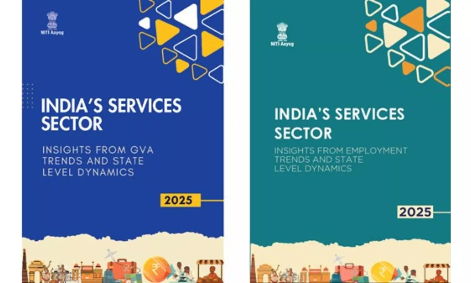 NITI Aayog ভারতের পরিষেবা খাত নিয়ে জোড়া রিপোর্ট প্রকাশ করেছে৷ NITI Aayog ভারতের পরিষেবা খাত নিয়ে জোড়া রিপোর্ট প্রকাশ করেছে৷