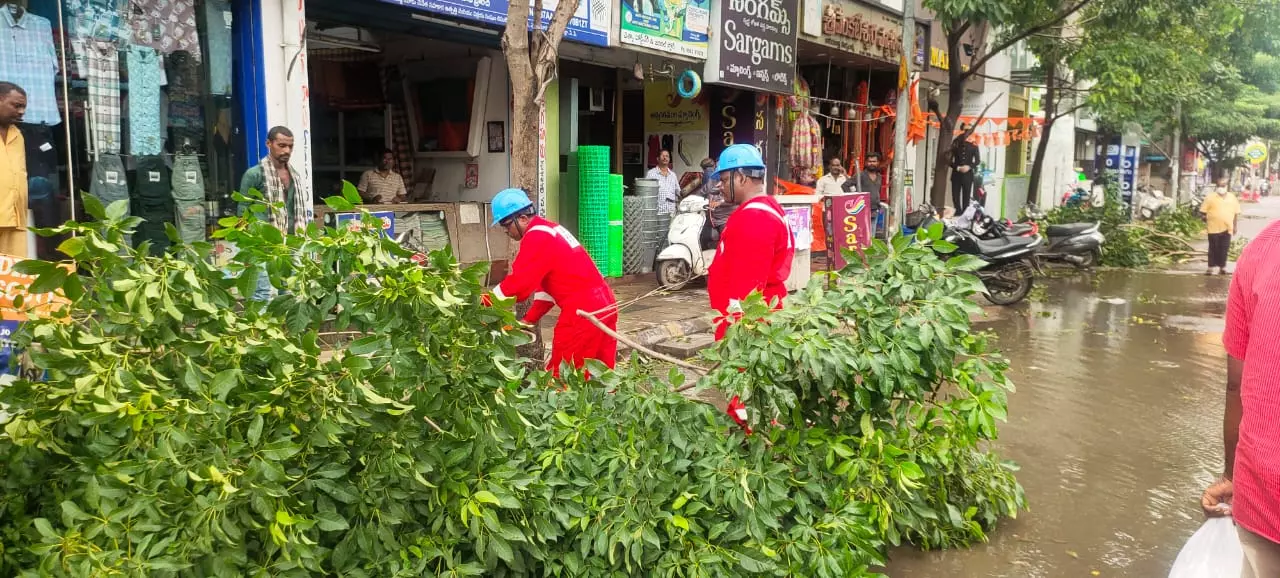 Cyclone Montha: AP Fire Department Gets 94 Rescue Calls Cyclone Montha: AP Fire Department Gets 94 Rescue Calls