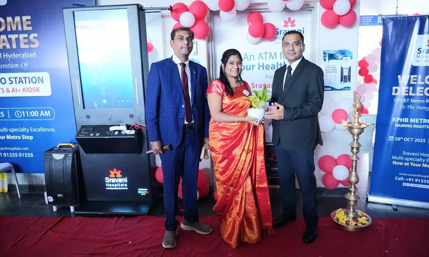 Sravani Hospitals Collaborates With L&T Metro Rail For Semi Naming Rights Of KPHB Colony Metro Station Sravani Hospitals Collaborates With L&T Metro Rail For Semi Naming Rights Of KPHB Colony Metro Station