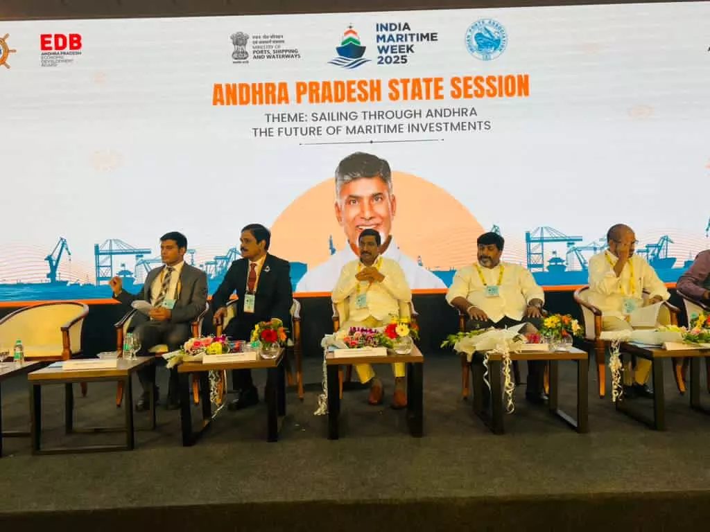 AP Inks ₹150 Crore MoU With Centre for Inland Waterways Project AP Inks ₹150 Crore MoU With Centre for Inland Waterways Project