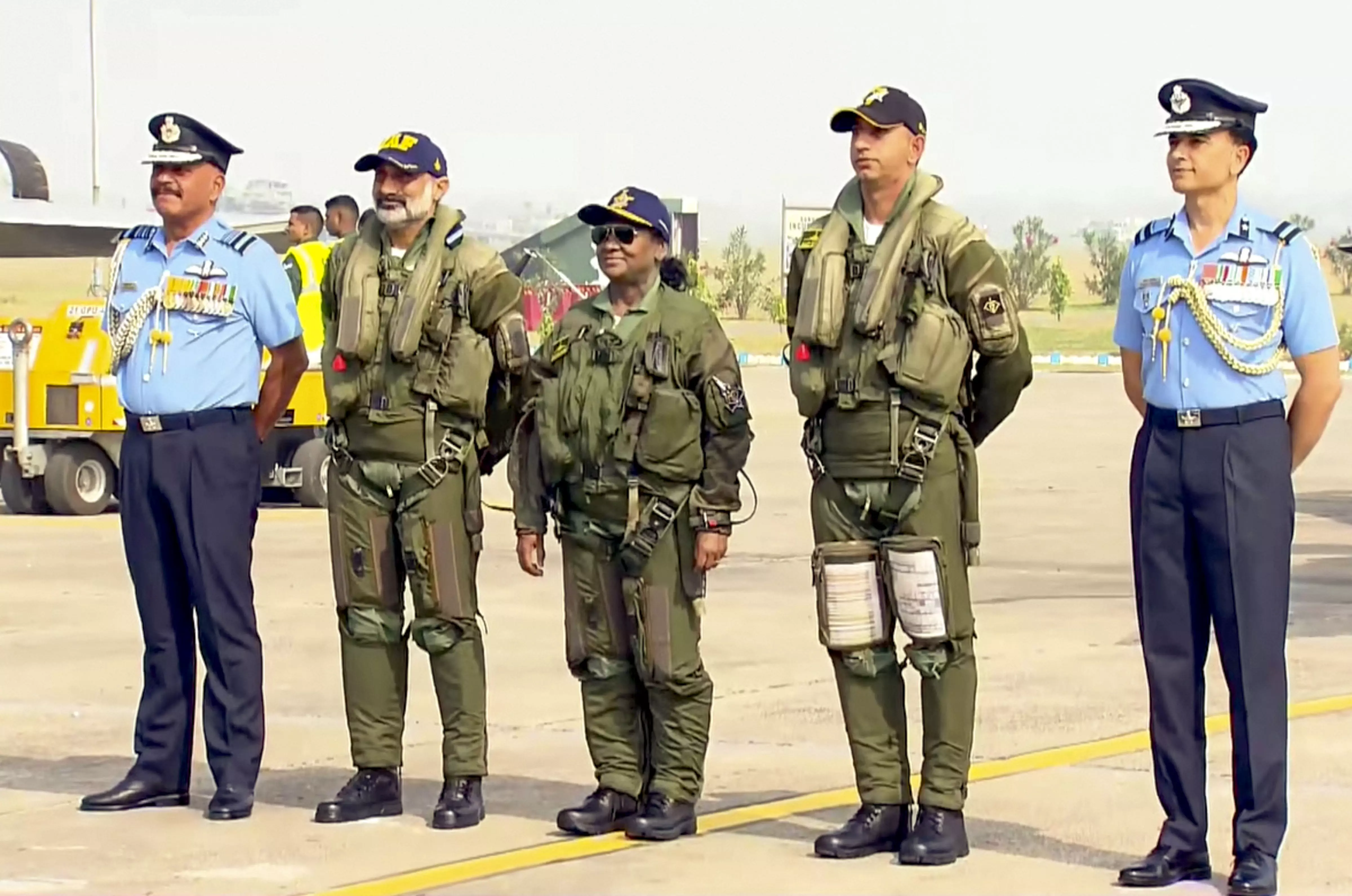 Prez Murmu Takes Sortie in Rafale Fighter Jet Prez Murmu Takes Sortie in Rafale Fighter Jet