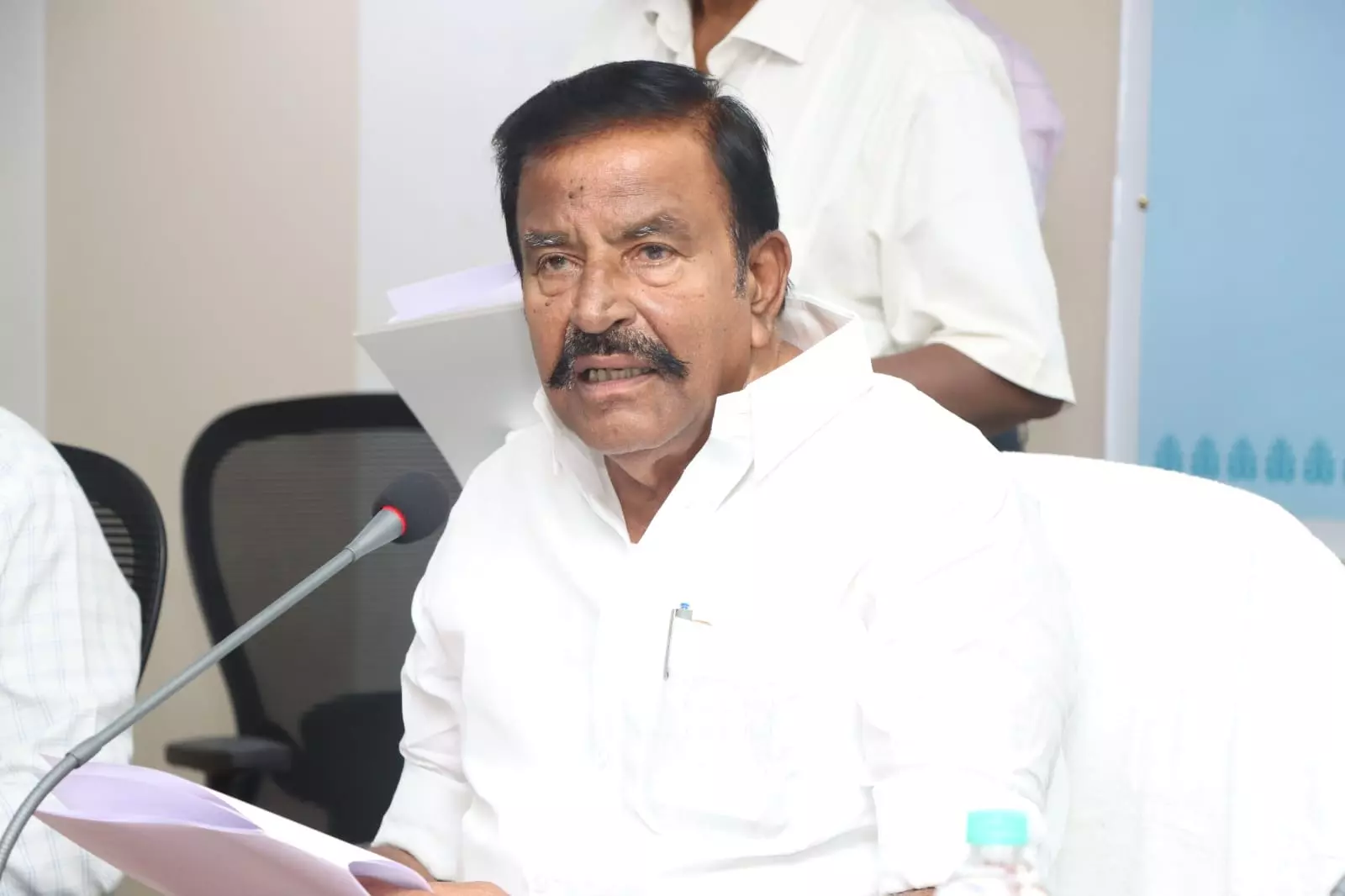 Minister K N Nehru Denies Irregularities in Recruitment Minister K N Nehru Denies Irregularities in Recruitment