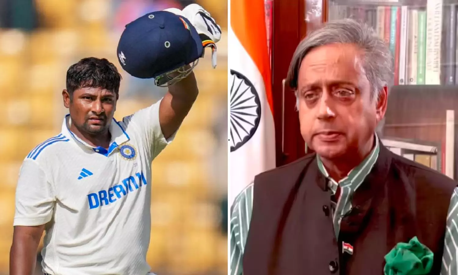 Shashi Tharoor Slams Selectors for Ignoring Sarfaraz Khan, Calls It an Outrage Shashi Tharoor Slams Selectors for Ignoring Sarfaraz Khan, Calls It an Outrage
