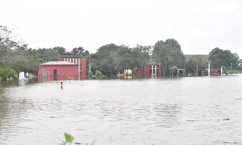 Ongole Reels Under Waterlogging As Cyclone Montha Triggers Heavy Downpour