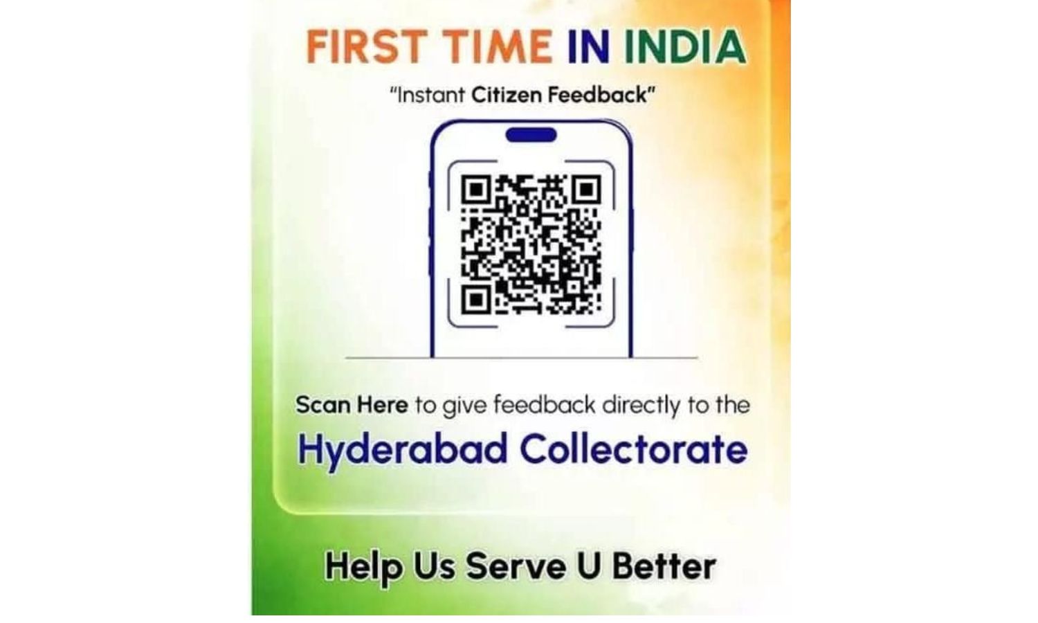 India’s First QR Code Feedback System for Citizen Engagement Introduced ...