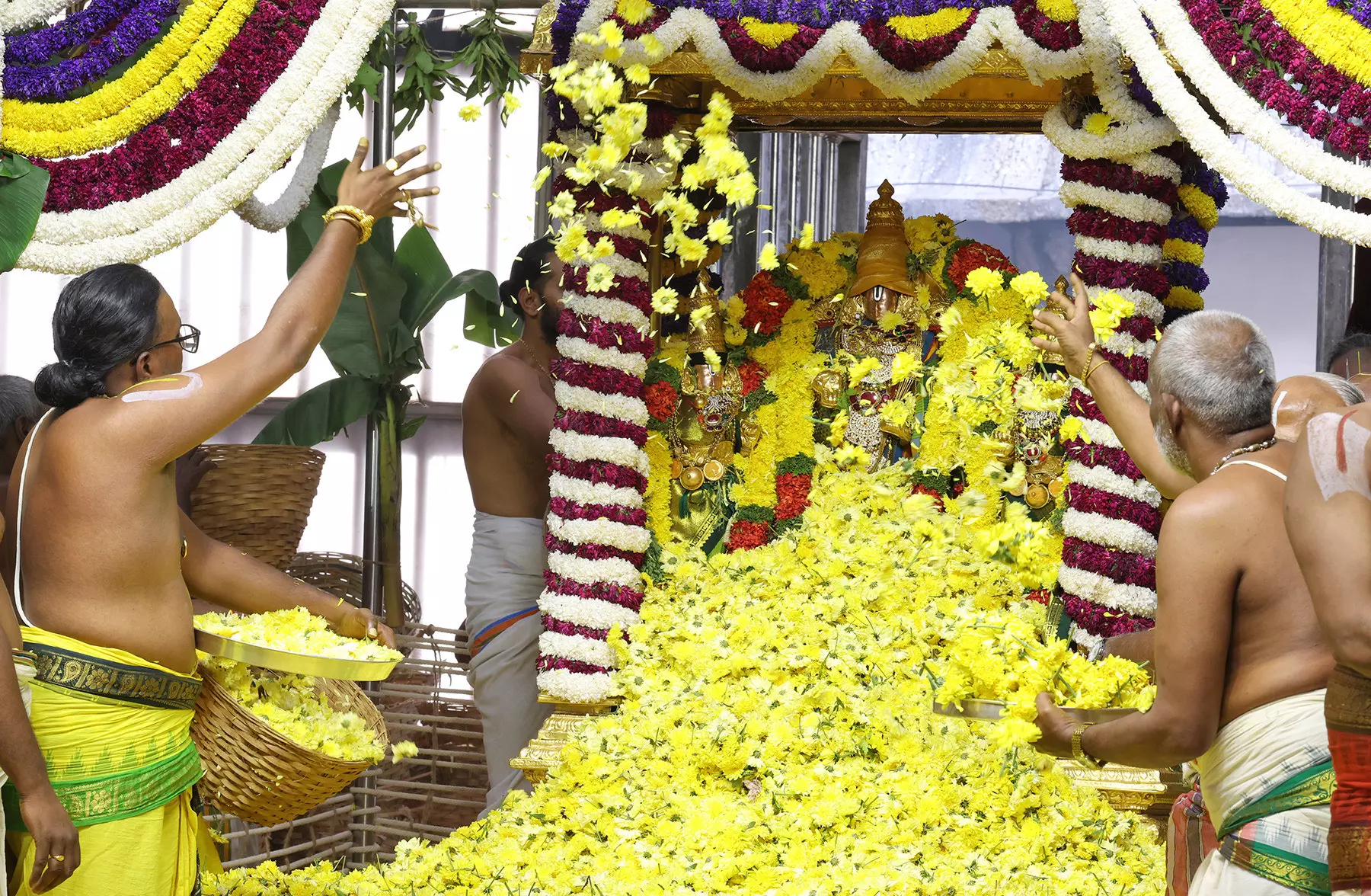 Floral Grandeur Marks Pushpayagam at Tirumala Floral Grandeur Marks Pushpayagam at Tirumala