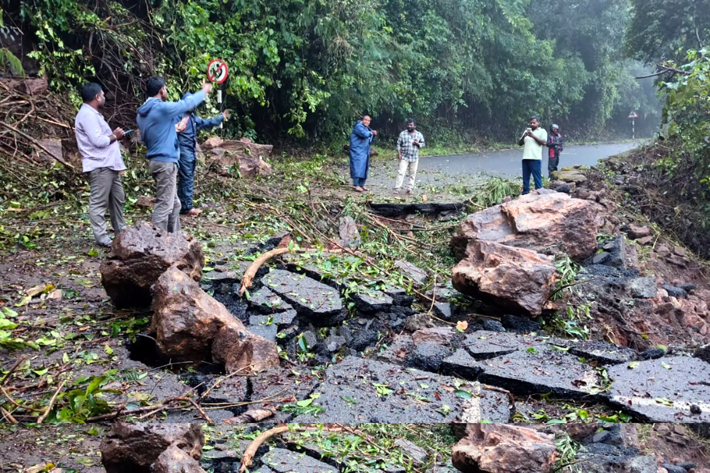 Traffic Closed in ASR as Huge Boulders Crash on Roads Traffic Closed in ASR as Huge Boulders Crash on Roads