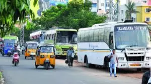 Cops Check Vehicles Of Educational Institutes In Nizamabad