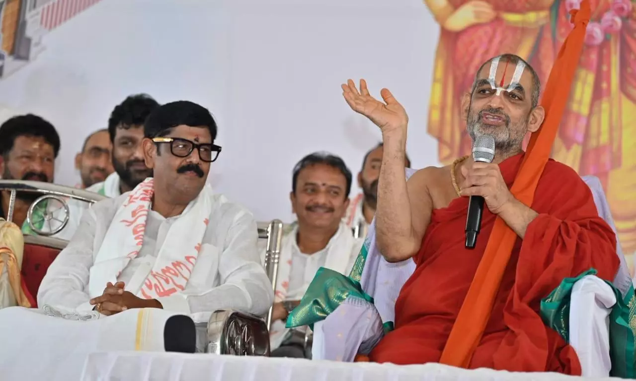 Chinna Jeeyar Swamy Stresses on Protection of Heritage While Renovating Old Temples Chinna Jeeyar Swamy Stresses on Protection of Heritage While Renovating Old Temples