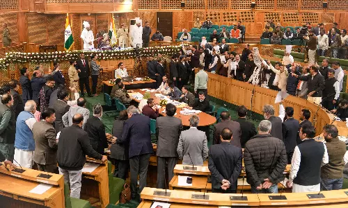 Chaos in J&K Assembly: BJP MLAs Marshalled Out Amid Protests on Floods, Corruption