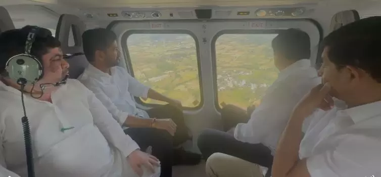 CM Revanth Undertakes Aerial Survey in Warangal