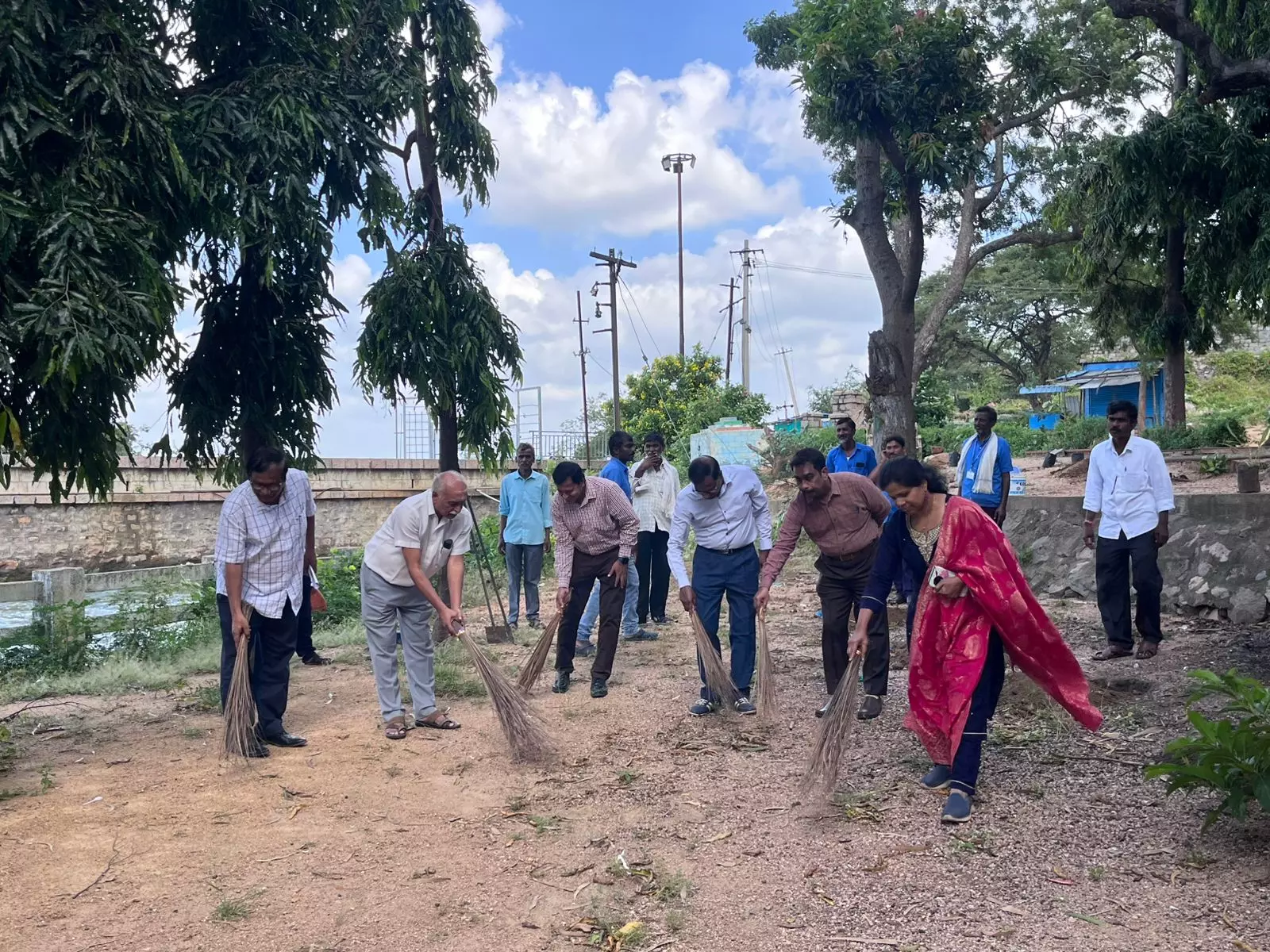 GRMB Chairman Pandey Inspects Nizamsagar Project GRMB Chairman Pandey Inspects Nizamsagar Project