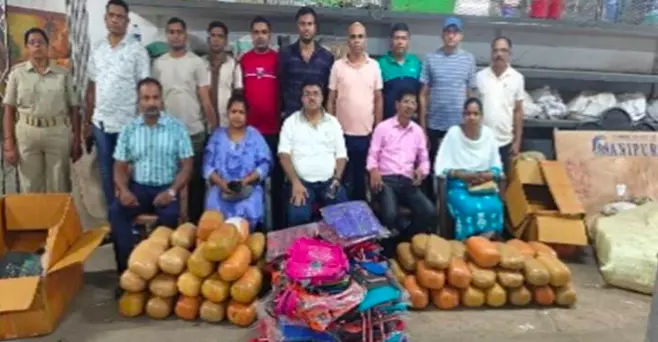 RPF, GRP Crack Down on Ganja Smuggling Under Operation NARCOS RPF, GRP Crack Down on Ganja Smuggling Under Operation NARCOS